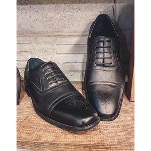 NEW SHOE CLICK men's detailed dress shoe in black
